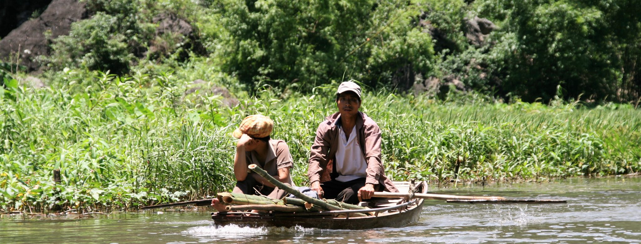 Lokale bewoners van de Mekong Delta