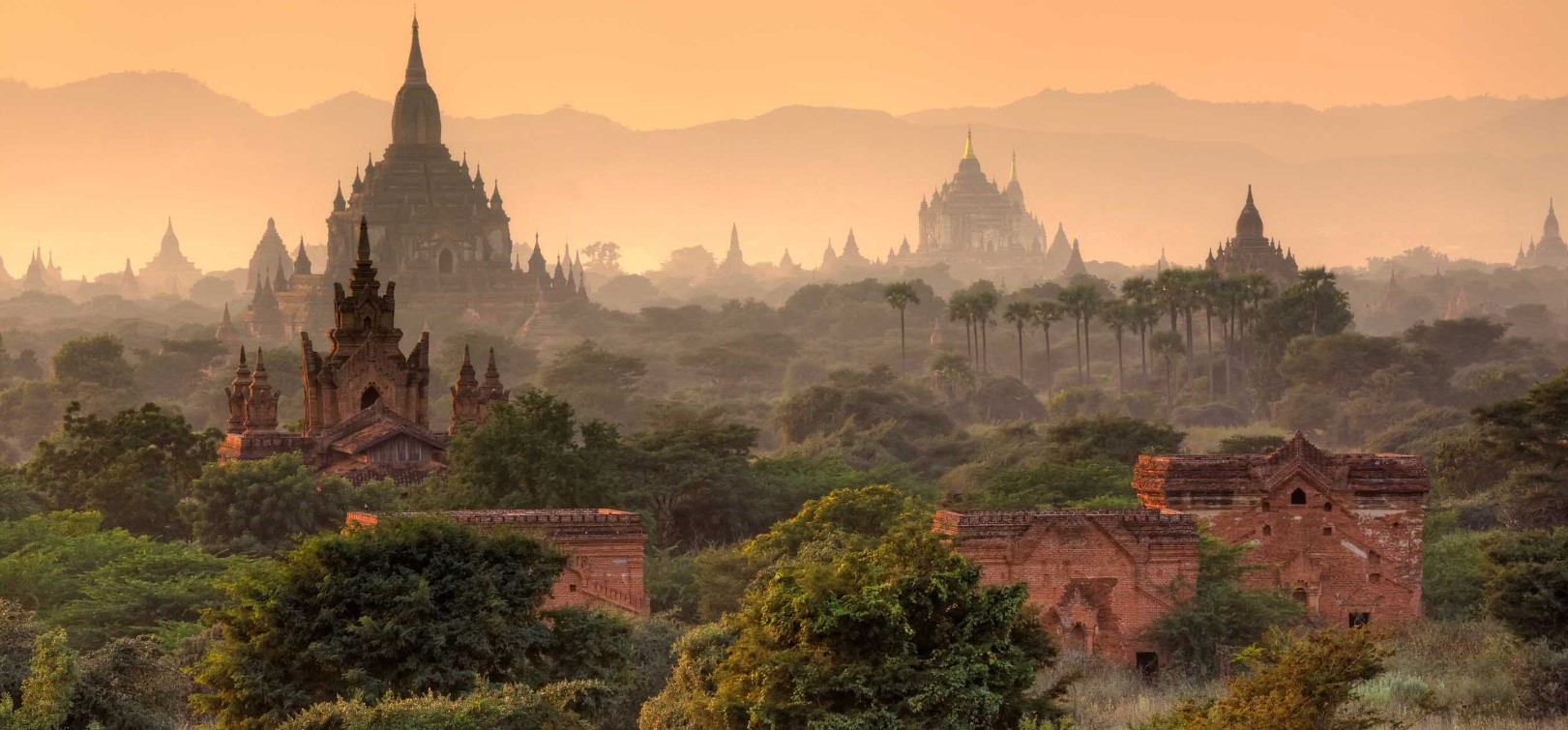 Tempel ruïnes bij Bagan