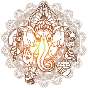 Symbool van Ganesha de Hindoeïstische god in Cambodja